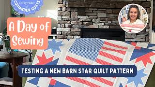 New Barn Star Quilt Time! Sewing with Corey of Coriander Quilts