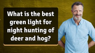 What is the best green light for night hunting of deer and hog?