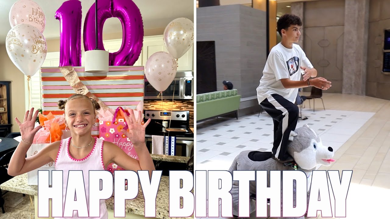 HAPPY BIRTHDAY HAZYL BINGHAM | BIG BROTHER AURA FARMING AT THE MALL ON HER 10TH BIRTHDAY SHOPPING