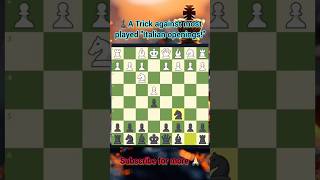 ♟️A trick against most famous opening -Italian opening|Chess traps idea for beginners|Chess gambit