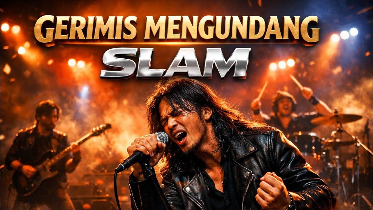 GERIMIS MENGUNDANG – SLAM | Slow Rock Malaysia Cover (Lirik Video) Lagu Nostalgia Paling Sedih
