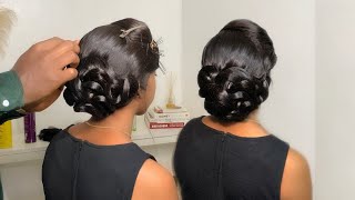 BRIDAL HAIRSTYLE | INVISIBLE NET WEDDING HAIRSTYLE #louisihuefo #bridalhairstyle #weddinghairstyle screenshot 5