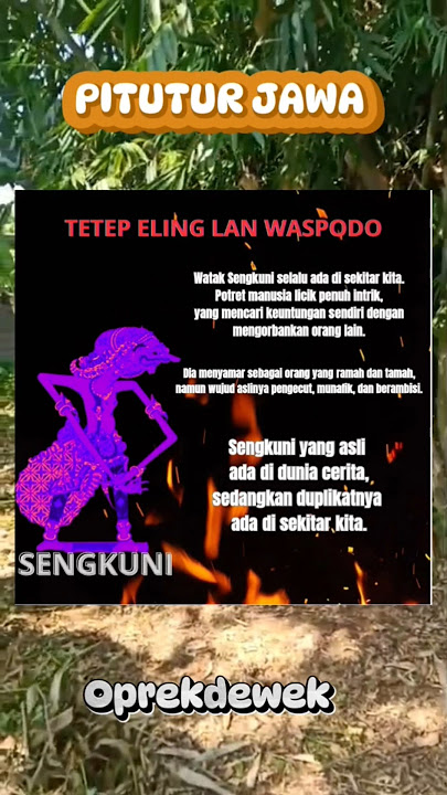 Tetep eling LAN waspodo #short  #pituturjawa #pitutur #bijakjawa #sengkuni