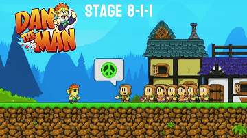 Dan The Man - Stage 8-1-1 | All Secret Areas | walkthrough guide | 2024