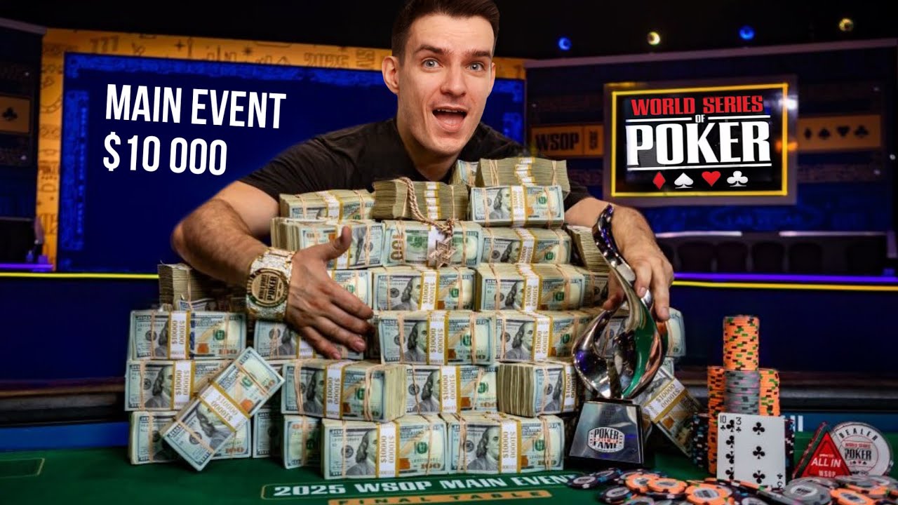 10 000 000$ за первое место! Финальный стол WSOP. Главное Событие - $100,000,000 призовых.