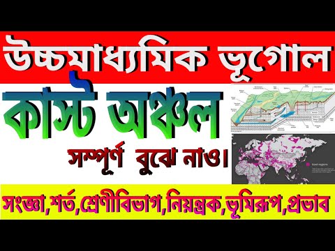 Hs geography Karst topography// উচ্চ মাধ্যমিক ভূগোল কাস্ট অঞ্চল// সংজ্ঞা শর্ত ভূমিরূপ প্রভাব //WB