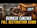 Abandoned Cold War Bunker Becomes Luxury Cinema | Full Restoration ASMR #asmr #restoration