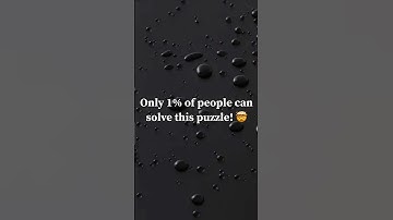 Only 1% of people can solve this puzzle! 🔥