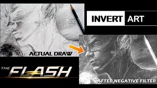 The Flash: Barry Allen(Grant Gustin) - Timelapse | Invert Art | Carbon Creations