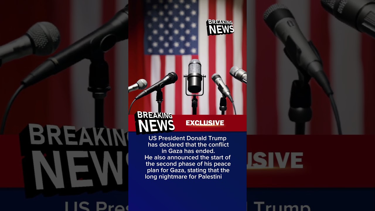 🇺🇸 Donald Trump Announces End of Gaza Conflict