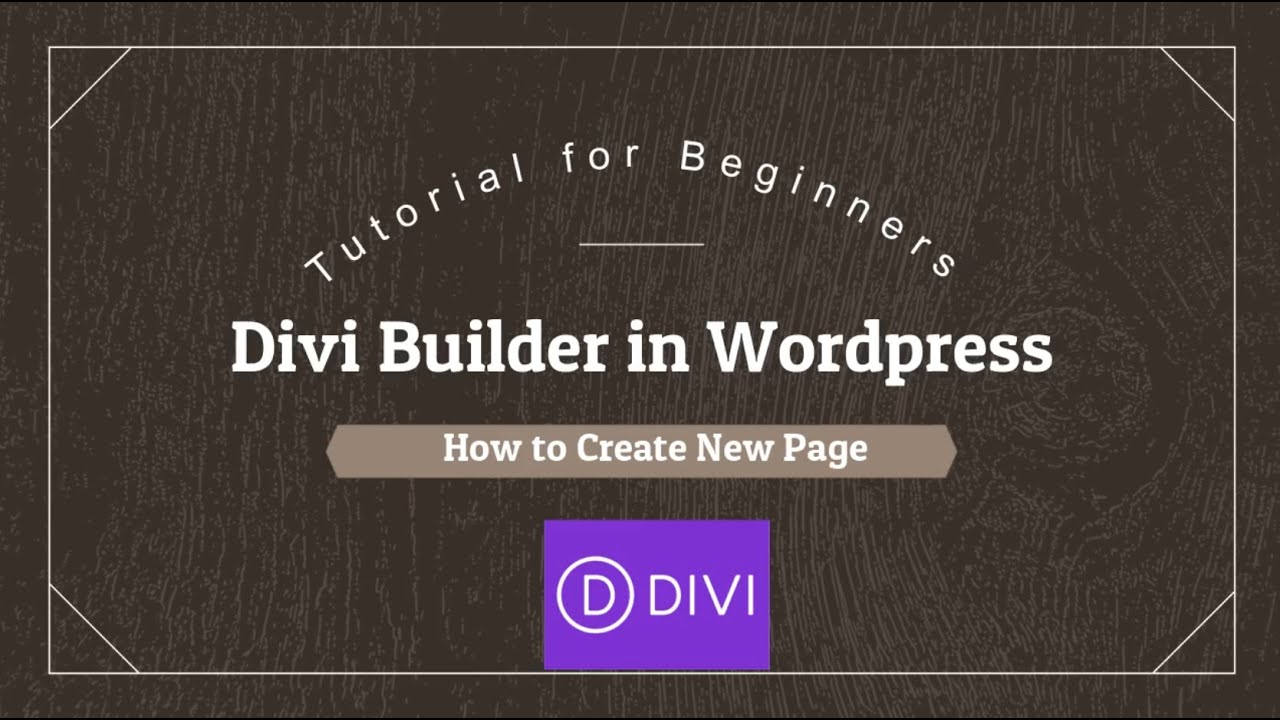 How to Make A New Page on Divi Theme (Version - 4.14.3) - Divi Basic ...