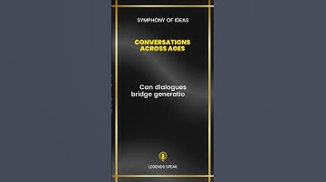 Conversations Across Ages Can dialogues bridge generational gaps ⏳ Absolutely, they