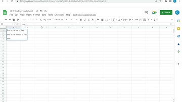 How to skip a line in Google Sheets