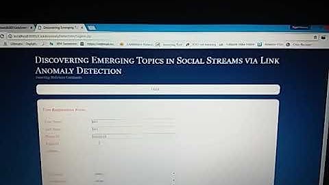 DISCOVERY emergin topics in social stream via link Anomaly Detection