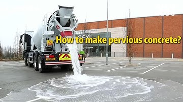 How to make pervious concrete