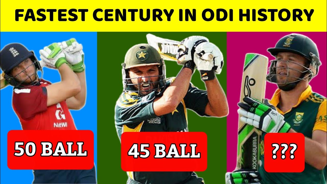 Fastest Century In ODI History | Top 10 Fastest Hundred In ODI - YouTube