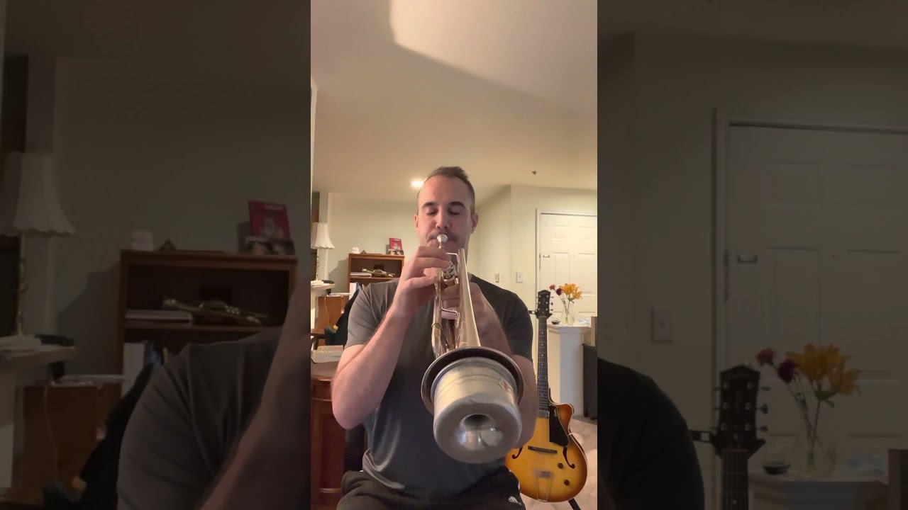 Mike Gillespie plays Carl Saunders’ jazz trumpet solo on How Deep Is the Ocean?