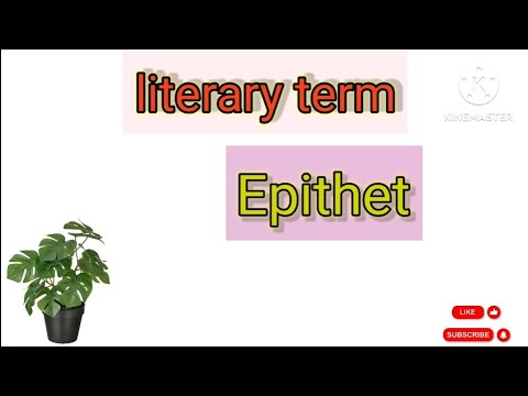 Epithet Literary term