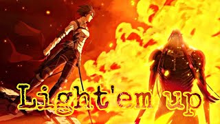 Attack on titan Amv Light em up