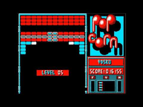 PopCorn Game 1988 Gameplay All Levels Walkthrough