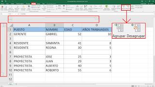 Organiza mejor tus filas y columnas en excel con la herramienta agrupar