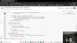 Implementation of Dijkstra's Shortest Path Algorithm