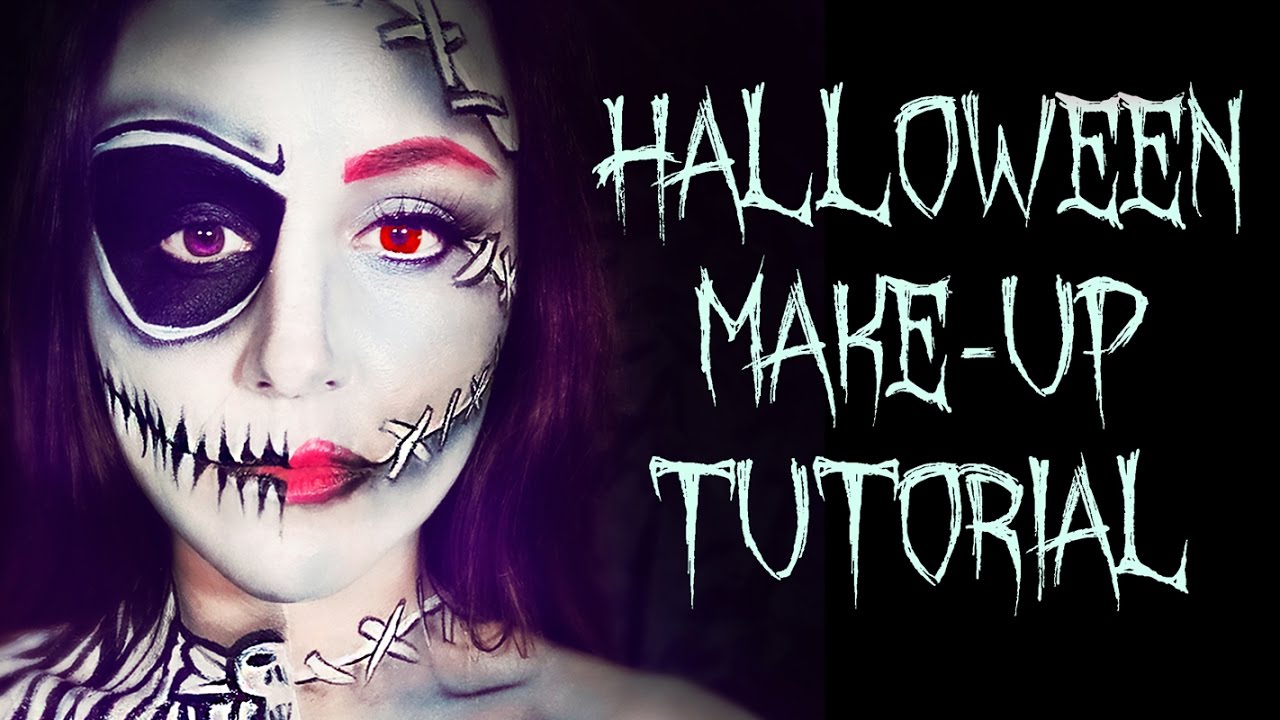 Tutorial Maquillaje Halloween - Jack & Sally - YouTube