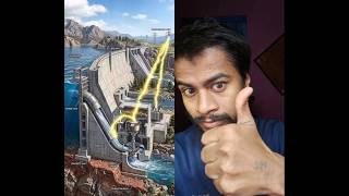 Water Dam Se Electricity Kaise Bnate Hai #shorts