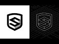 How To Create S Logo in 3 Minutes with Grid Tool - Adobe Illustrator Tutorial
