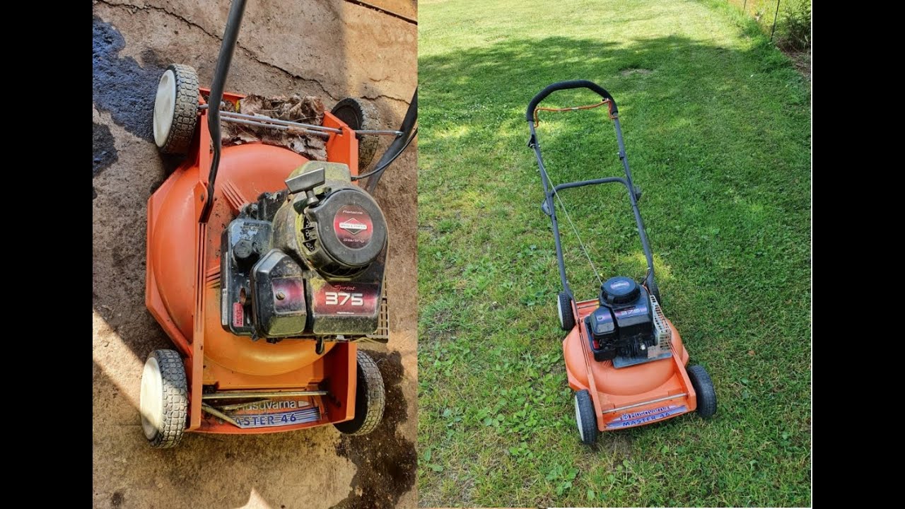 Husqvarna mower that's been sitting for a long time - YouTube