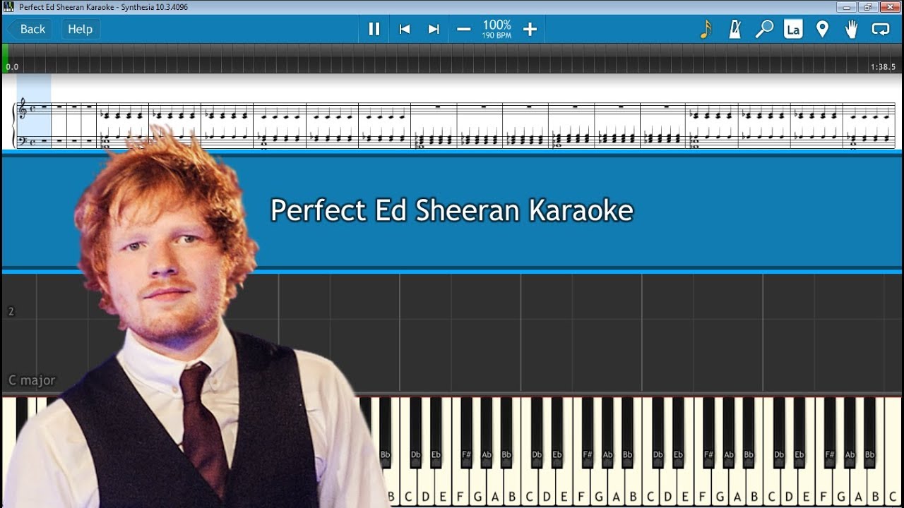 Ed Sheeran Perfect Piano Karaoke Tutorial YouTube