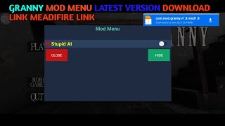 Granny Mod Menu Latest Version|| mideafire link download link| screenshot 3