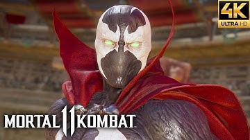 Mortal Kombat 11 - Spawn All Fatalities, Brutalities, Intros, Victory Poses & More (4K 60FPS)