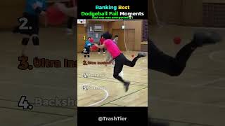 Ranking Best Dodgeball Fails! 😱 #dodgeball #funny #sports