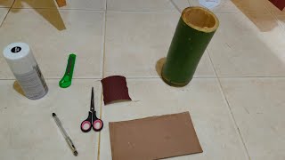 Pembuatan celengan dari bambu | Tugas prakarya Pembuatan celengan dari bambu | Tugas prakarya