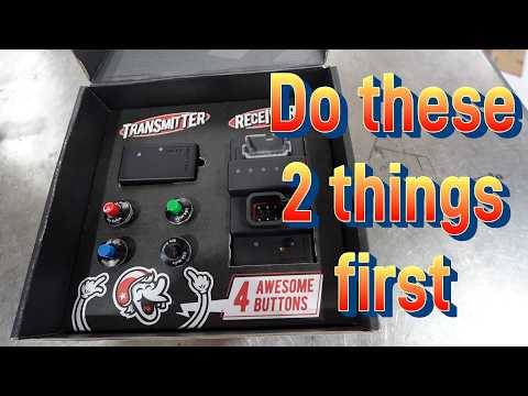 Wireless Buttons- Do these 2 things 1st