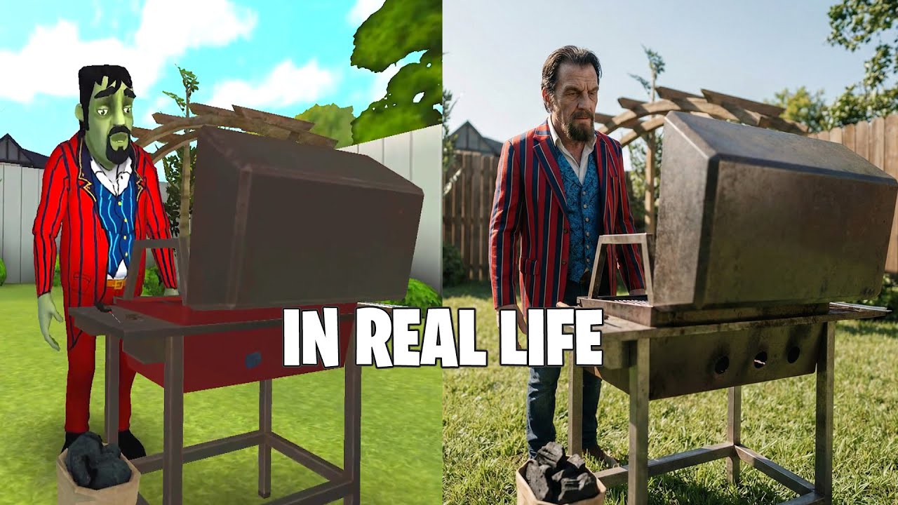 Scary Stranger 3D в реальной жизни! 😱 Сравнение игры и реальной жизни