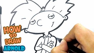 How to Draw Arnold | 90's Cartoon Drawing