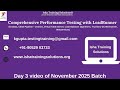 Performance Testing with LoadRunner Day 3 on 20th Nov 2025.WhatsApp us at +91-9133190573 to enroll.