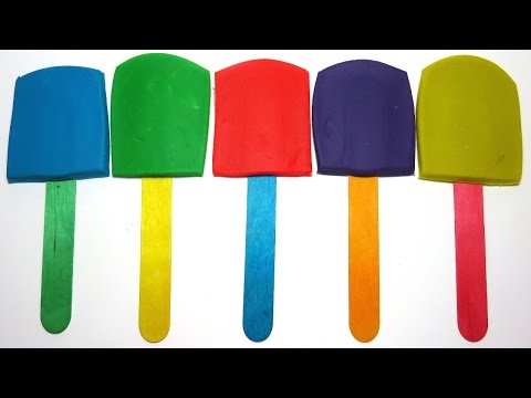 Play and Learn Colors with Play Doh Lollipops Surprise Toys Children Paletas de Plastilina Peppa pig