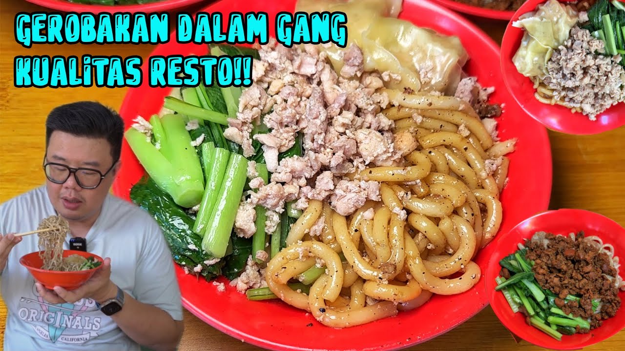 JARANG BANGET KETEMU MIE GEROBAKAN KAYA GINI... ADA UDON DAN MIE KARET!!