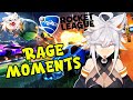 Deme playing rocket league RAGE funny moments 😂