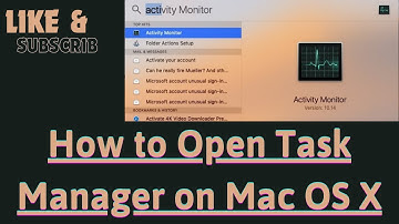 How to Open Task Manager on Mac OS X