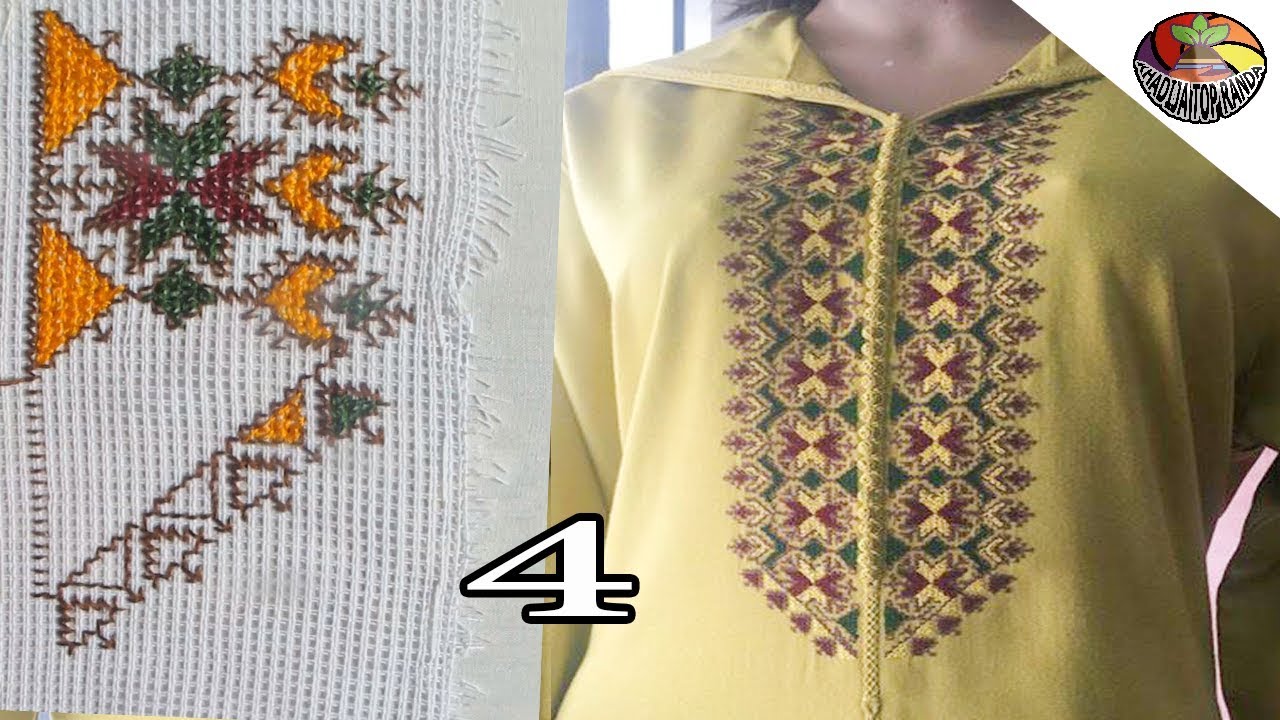 تطبيق الطرز الفاسي على الجلابة جديد الموضة 2018 الجزء 4