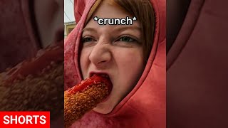 I wore a Hot Dog Costume in public for this...