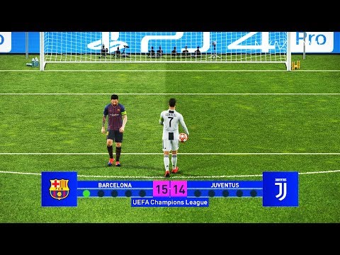 Barcelona vs Juventus | Final UEFA Champions League - UCL | Penalty Shootout | PES 2019