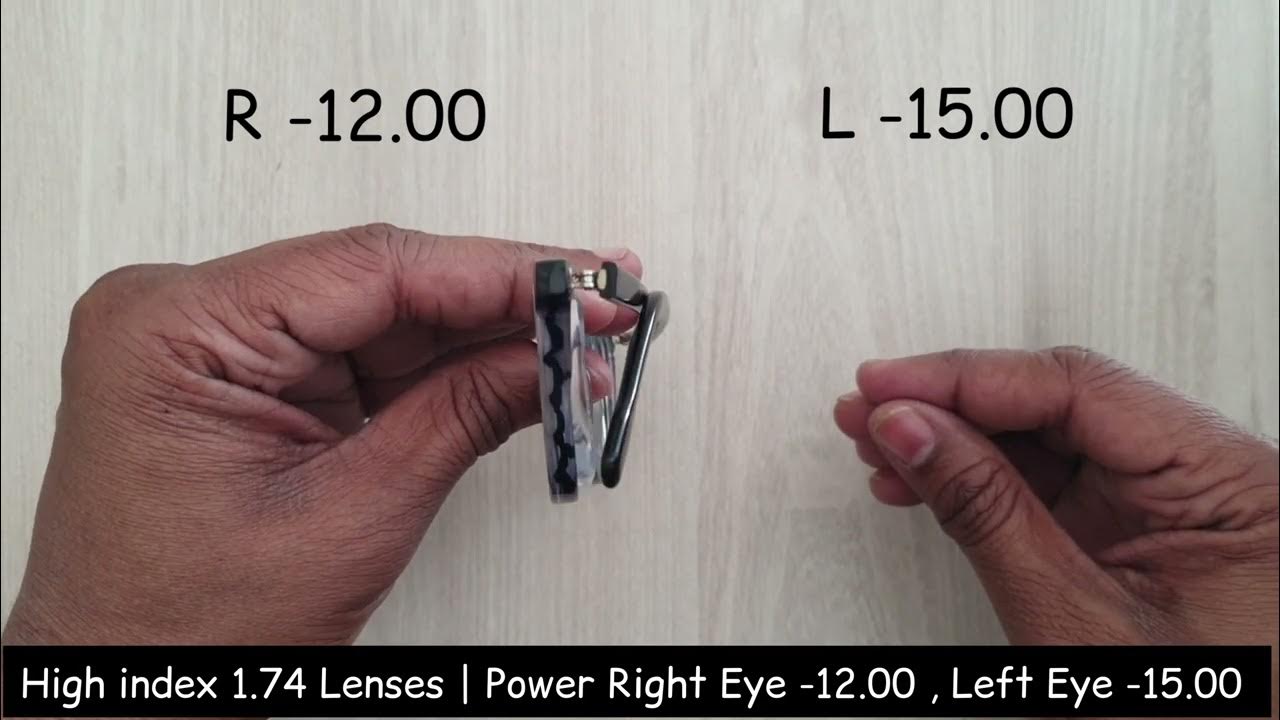 High index 1.74 Lenses YouTube