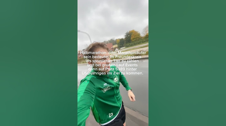 Am Ende landet man bei Marathons eh hinter Ü50-Jährigen.