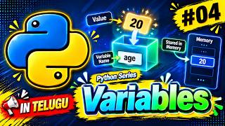 Python Variables in Telugu |  Easy ExplanationLecture #04 | Learn Python from Scratch | HEMAZ HUB News