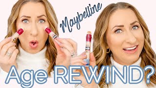 maybelline age rewind concealer swatches on maybelline fit me deep/natural tan skintone